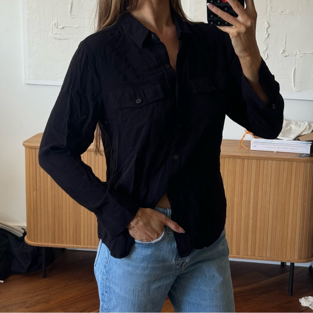 Talula black button down - Picture 2 of 5